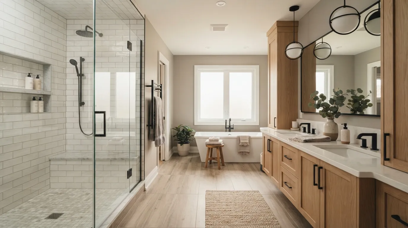 Primary Bathroom Remodel in Clarington — Walk-In Shower and Modern Upgrades